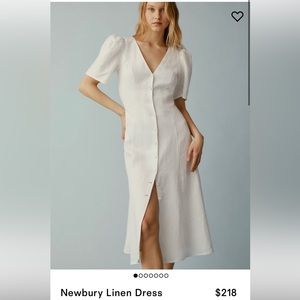 Reformation Newbury Linen Dress (BWT)